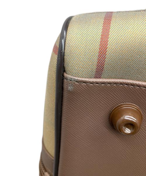Burberry's（バーバリー）Burberry's (バーバリー) ボストンバッグ　チェック ブラウンの古着・服飾アイテム