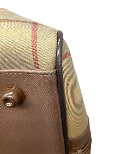 Burberry's（バーバリー）Burberry's (バーバリー) ボストンバッグ　チェック ブラウンの古着・服飾アイテム