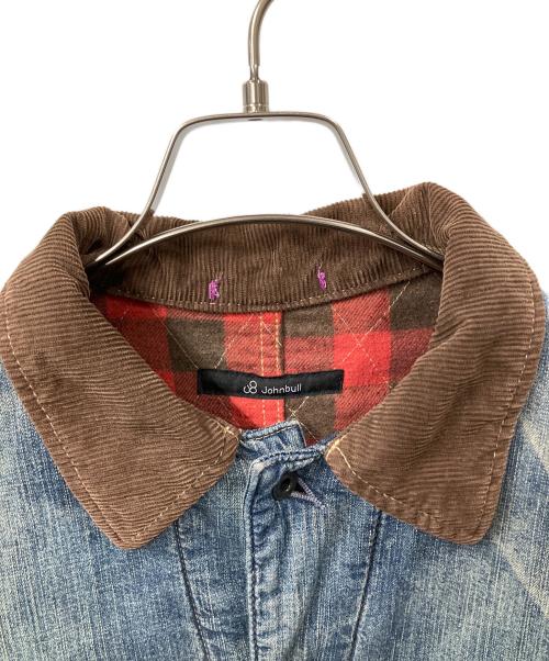 JOHNBULL（ジョンブル）Johnbull (ジョンブル) 首元コーデュロイデニムジャケット ネイビー ネイビー サイズ:mの古着・服飾アイテム
