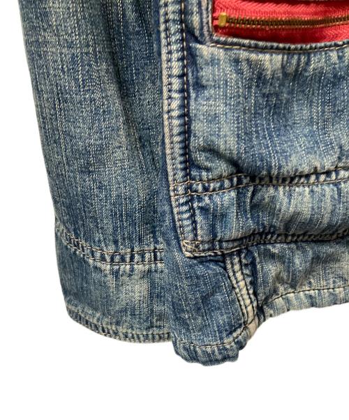 JOHNBULL（ジョンブル）Johnbull (ジョンブル) 首元コーデュロイデニムジャケット ネイビー ネイビー サイズ:mの古着・服飾アイテム