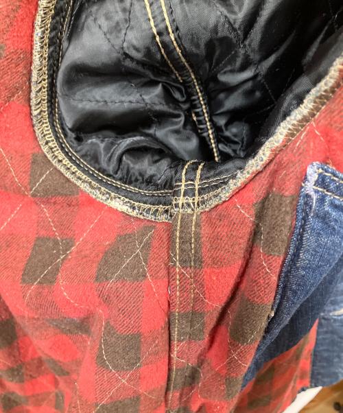 JOHNBULL（ジョンブル）Johnbull (ジョンブル) 首元コーデュロイデニムジャケット ネイビー ネイビー サイズ:mの古着・服飾アイテム