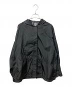 VERSACE JEANS COUTUREヴェルサーチ ジーンズクチュール）の古着「ナイロンジップフーディ」｜ブラック