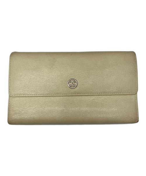 CHANEL（シャネル）CHANEL (シャネル) 長財布 アイボリーの古着・服飾アイテム