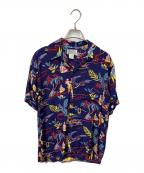 AVANTIアヴァンティ）の古着「シルク半袖シャツ ネイビー」｜ブルー