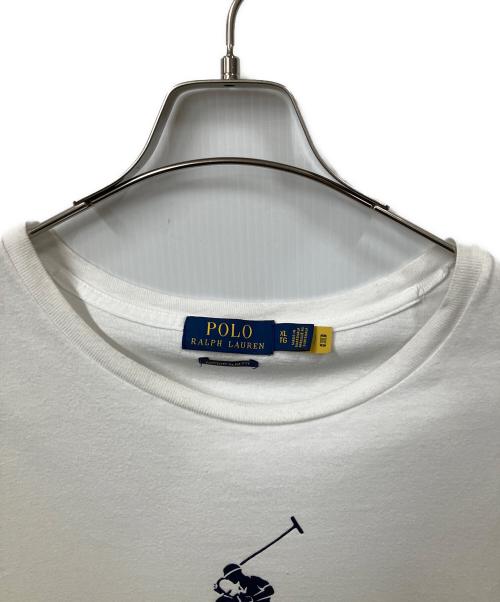 POLO RALPH LAUREN（ポロ・ラルフローレン）POLO RALPH LAUREN (ポロ・ラルフローレン) ロゴTシャツ ホワイト ホワイト サイズ:XLの古着・服飾アイテム