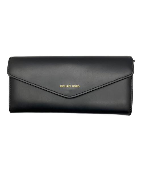 MICHAEL KORS（マイケル・コース）MICHAEL KORS (マイケル・コース) 長財布 ブラック ブラックの古着・服飾アイテム