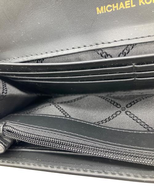 MICHAEL KORS（マイケル・コース）MICHAEL KORS (マイケル・コース) 長財布 ブラック ブラックの古着・服飾アイテム