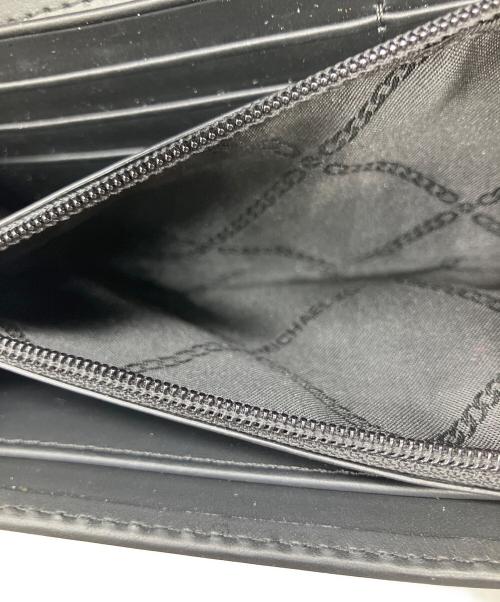 MICHAEL KORS（マイケル・コース）MICHAEL KORS (マイケル・コース) 長財布 ブラック ブラックの古着・服飾アイテム