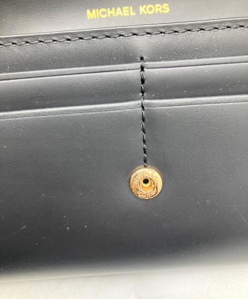 MICHAEL KORS（マイケル・コース）MICHAEL KORS (マイケル・コース) 長財布 ブラック ブラックの古着・服飾アイテム