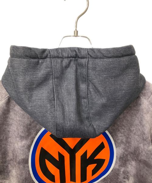 ZIP WAY（ジップウェイ）ZIP WAY (ジップウェイ) OFFICIAL NBA LICENSED コラボジップパーカー グレー ブラック サイズ:XLの古着・服飾アイテム