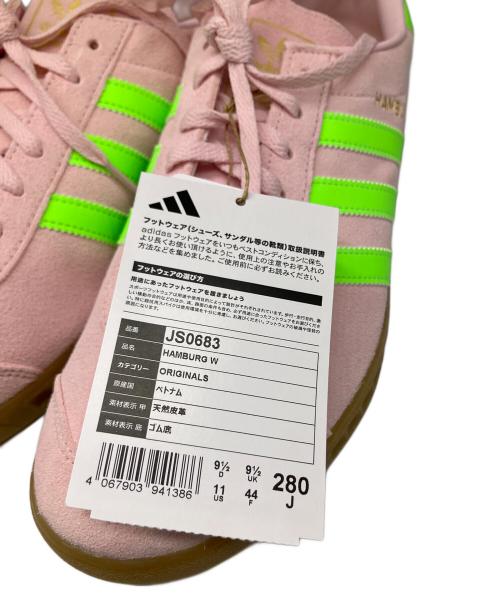 adidas Originals（アディダスオリジナル）adidas originals (アディダスオリジナル) ハンブルグ　ピンク×グリーン ピンク サイズ:28 未使用品の古着・服飾アイテム