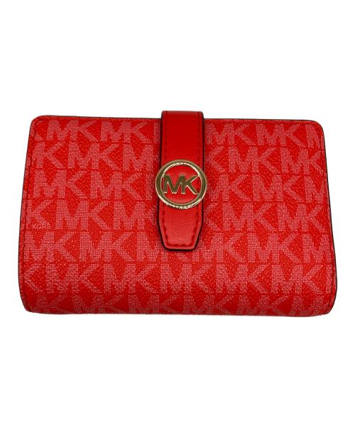 MICHAEL KORS（マイケル・コース）MICHAEL KORS (マイケル・コース) 2つ折り財布 レッドの古着・服飾アイテム