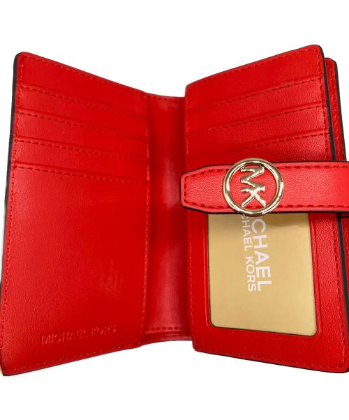 MICHAEL KORS（マイケル・コース）MICHAEL KORS (マイケル・コース) 2つ折り財布 レッドの古着・服飾アイテム