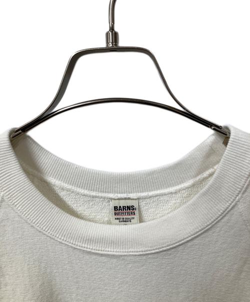 BARNS OUTFITTERS（バーンズアウトフィッターズ）BARNS OUTFITTERS (バーンズアウトフィッターズ) 半袖スウェット ホワイト ホワイト サイズ:Mの古着・服飾アイテム
