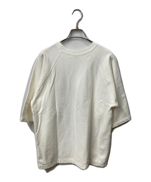 BARNS OUTFITTERS（バーンズアウトフィッターズ）BARNS OUTFITTERS (バーンズアウトフィッターズ) 半袖スウェット ホワイト ホワイト サイズ:Mの古着・服飾アイテム