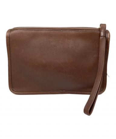 COACH9972 ブラウンレザー クラッチバッグ COACH - コーチ COACH