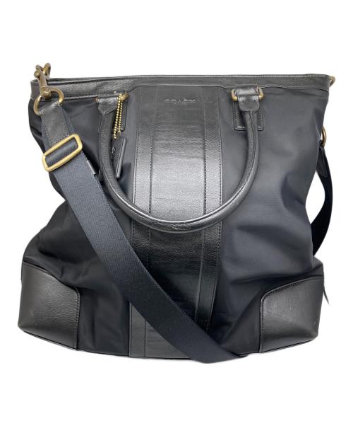 COACH（コーチ）COACH (コーチ) ナイロン2WAYトートバッグ ブラック ブラックの古着・服飾アイテム