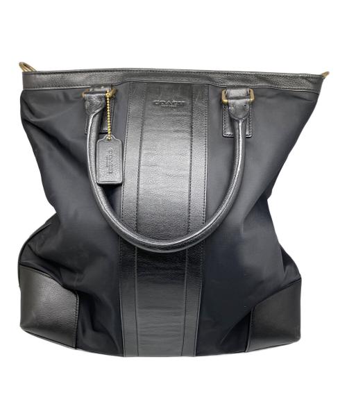 COACH（コーチ）COACH (コーチ) ナイロン2WAYトートバッグ ブラック ブラックの古着・服飾アイテム