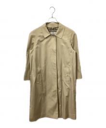 Aquascutum（アクアスキュータム）の古着「ステンカラーコート」｜ベージュ