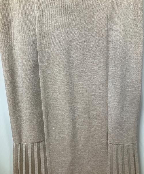JILL STUART（ジルスチュアート）JILL STUART (ジルスチュアート) ライトシャンブレースカート ベージュ サイズ:M 未使用品の古着・服飾アイテム