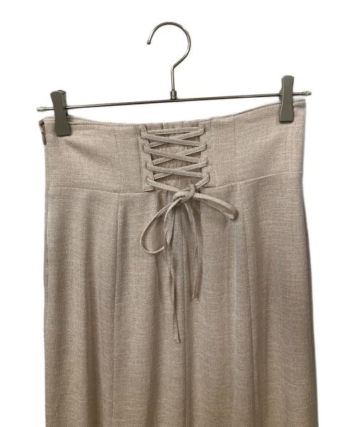JILL STUART（ジルスチュアート）JILL STUART (ジルスチュアート) ライトシャンブレースカート ベージュ サイズ:M 未使用品の古着・服飾アイテム