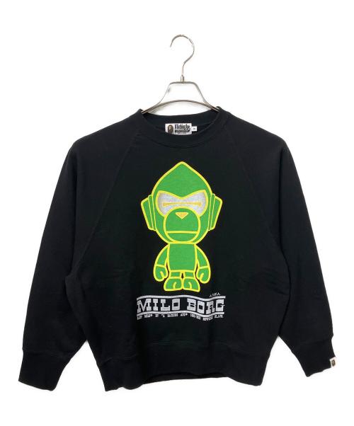 A BATHING APE（アベイシングエイプ）A BATHING APE (アベイシングエイプ) スウェット ブラック サイズ:Sの古着・服飾アイテム