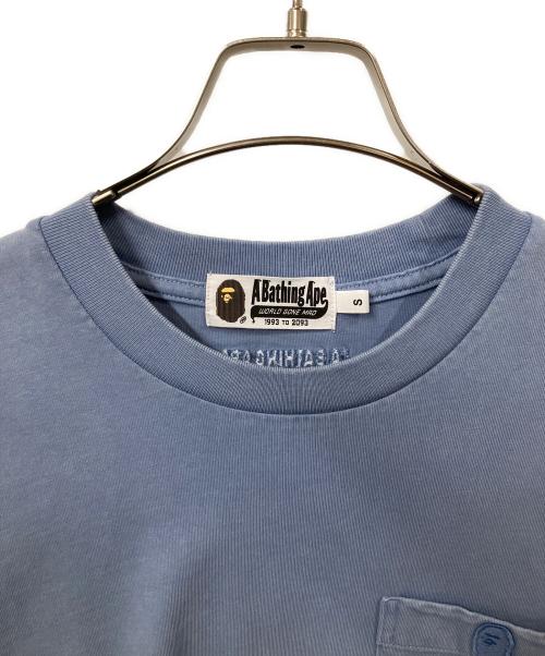 A BATHING APE（アベイシングエイプ）A BATHING APE (アベイシングエイプ) GARMENT DYE ONE POINT RELAXED FIT ブルー サイズ:Sの古着・服飾アイテム