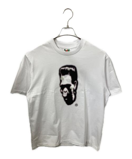 A BATHING APE（アベイシングエイプ）A BATHING APE (アベイシングエイプ) FRANKENSTEIN RELAXED FIT TEE ホワイト サイズ:Sの古着・服飾アイテム