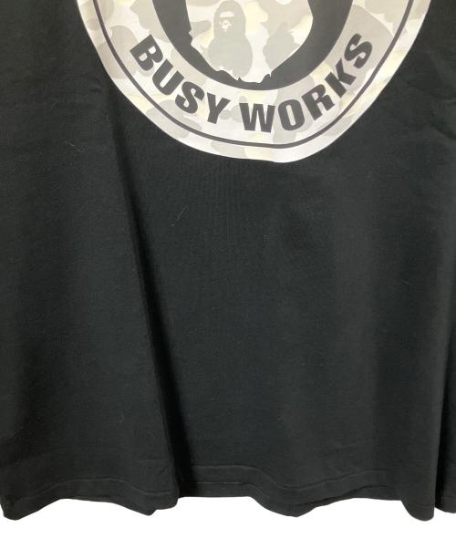 A BATHING APE（アベイシングエイプ）A BATHING APE (アベイシングエイプ) BUSY WORK TEE ブラック サイズ:Sの古着・服飾アイテム