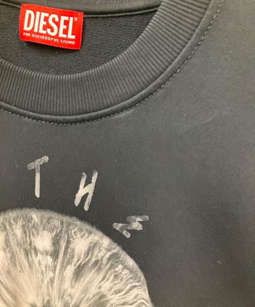 DIESEL（ディーゼル）DIESEL (ディーゼル) スウェット ブラック サイズ:Lの古着・服飾アイテム
