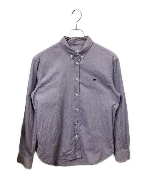 maison kitsune（メゾンキツネ）maison kitsune (メゾンキツネ) 長袖シャツ ブルー サイズ:42の古着・服飾アイテム
