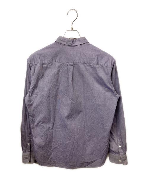 maison kitsune（メゾンキツネ）maison kitsune (メゾンキツネ) 長袖シャツ ブルー サイズ:42の古着・服飾アイテム