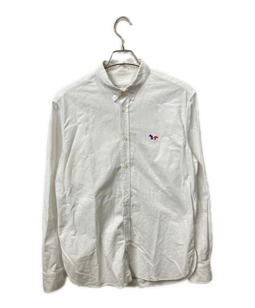 maison kitsune（メゾンキツネ）MAISON KITSUNE (メゾンキツネ) 長袖シャツ ホワイト サイズ:42の古着・服飾アイテム