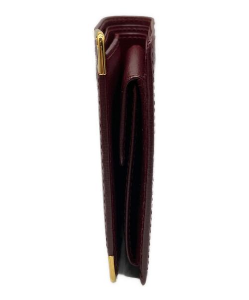 Cartier（カルティエ）Cartier (カルティエ) 2つ折り財布 ワインレッドの古着・服飾アイテム