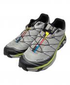 SALOMONサロモン）の古着「'Aloy Black Dark Citron'」｜グレー