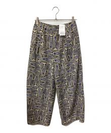 JOURNAL STANDARD（ジャーナルスタンダード）の古着「ヘイズプリントパンツ」｜ブルー×ブラック
