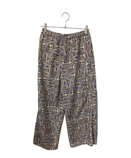 JOURNAL STANDARD（ジャーナルスタンダード）JOURNAL STANDARD (ジャーナルスタンダード) ヘイズプリントパンツ ブルー×ブラック サイズ:38 未使用品の古着・服飾アイテム