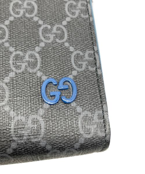 GUCCI（グッチ）GUCCI (グッチ) クラッチバッグ GGシュプリーム ブルーの古着・服飾アイテム