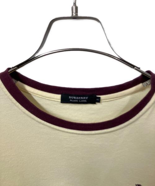 BURBERRY BLACK LABEL（バーバリーブラックレーベル）BURBERRY BLACK LABEL (バーバリーブラックレーベル) リンガーTシャツ イエロー サイズ:3の古着・服飾アイテム