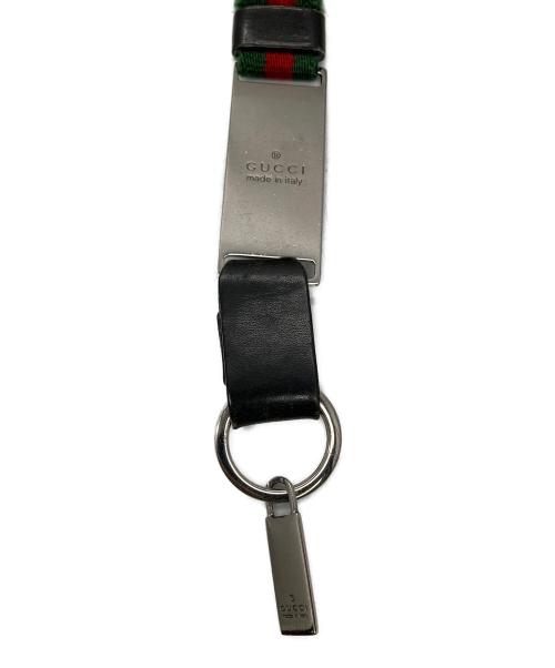 GUCCI（グッチ）GUCCI (グッチ) シェリーラインネックストラップ グリーン×レッドの古着・服飾アイテム