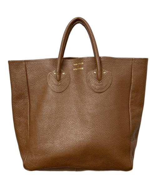 YOUNG & OLSEN The DRYGOODS STORE（ヤングアンドオルセン ザ ドライグッズストア）YOUNG & OLSEN The DRYGOODS STORE (ヤングアンドオルセン ザ ドライグッズストア) レザーハンドバッグ ブラウン ブラウンの古着・服飾アイテム