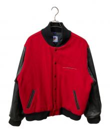 Rennoc（レノック）の古着「スタジャン レッド×ブラック」｜レッド