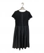 BLUE LABEL CRESTBRIDGEブルーレーベルクレストブリッジ）の古着「半袖ワンピース」｜ブラック