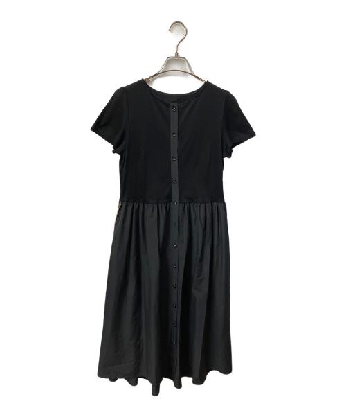 BLUE LABEL CRESTBRIDGE（ブルーレーベルクレストブリッジ）BLUE LABEL CRESTBRIDGE (ブルーレーベルクレストブリッジ) 半袖ワンピース ブラック サイズ:36の古着・服飾アイテム