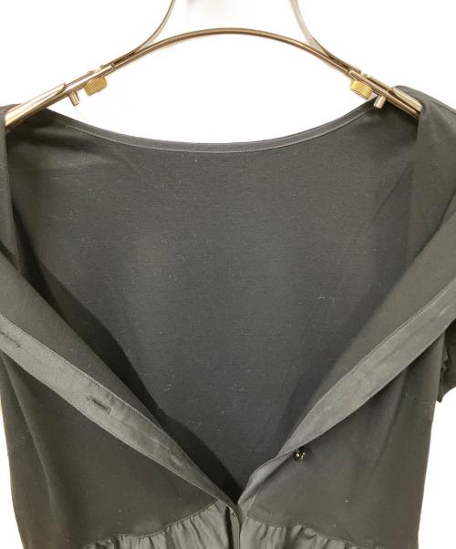 BLUE LABEL CRESTBRIDGE（ブルーレーベルクレストブリッジ）BLUE LABEL CRESTBRIDGE (ブルーレーベルクレストブリッジ) 半袖ワンピース ブラック サイズ:36の古着・服飾アイテム