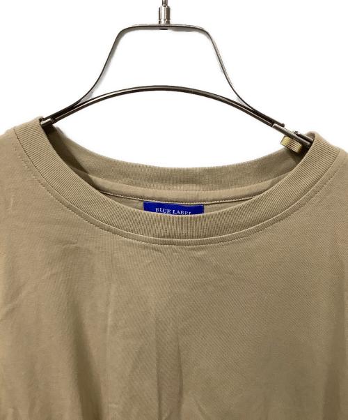 BLUE LABEL CRESTBRIDGE（ブルーレーベルクレストブリッジ）BLUE LABEL CRESTBRIDGE (ブルーレーベルクレストブリッジ) 半袖ワンピース ベージュ サイズ:38の古着・服飾アイテム