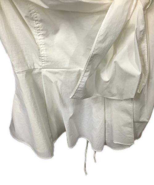 Snidel（スナイデル）Snidel (スナイデル) アシメリボン ブラウス ホワイト サイズ:Freeの古着・服飾アイテム