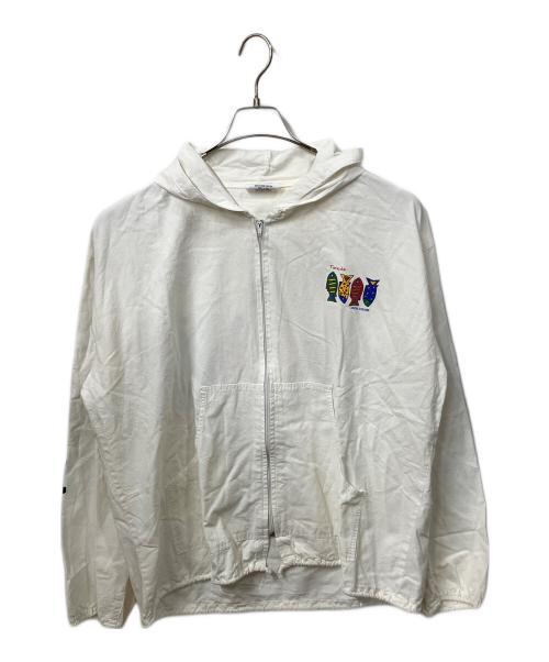 COTTON SEED（コットンシード）COTTON SEED (コットンシード) ジップパーカー ホワイト ホワイト サイズ:Lの古着・服飾アイテム