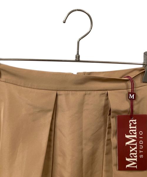 Max Mara Studio（マックスマーラ ストゥディオ）MAX MARA STUDIO (マックスマーラ ストゥディオ) プリーツスカート ベージュ ベージュ サイズ:Ｍ 未使用品の古着・服飾アイテム