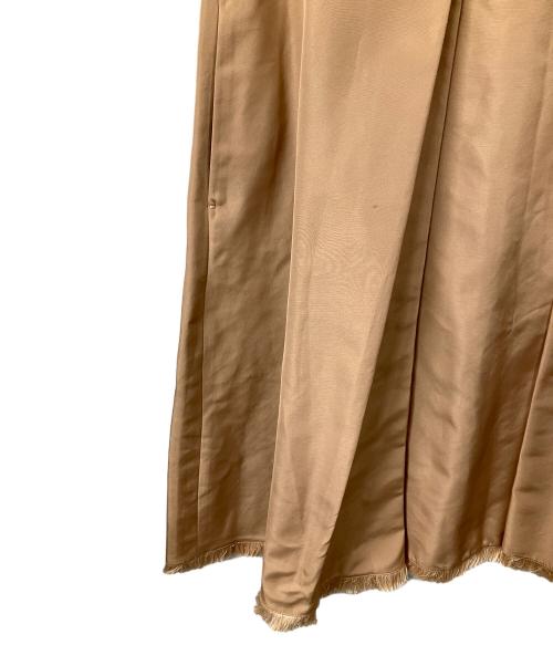 Max Mara Studio（マックスマーラ ストゥディオ）MAX MARA STUDIO (マックスマーラ ストゥディオ) プリーツスカート ベージュ ベージュ サイズ:Ｍ 未使用品の古着・服飾アイテム